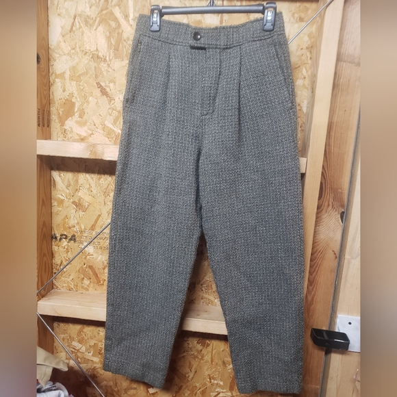 Zara Pants - Zara‎ Womans Charcoal/olive Tweed Pants Size Medium